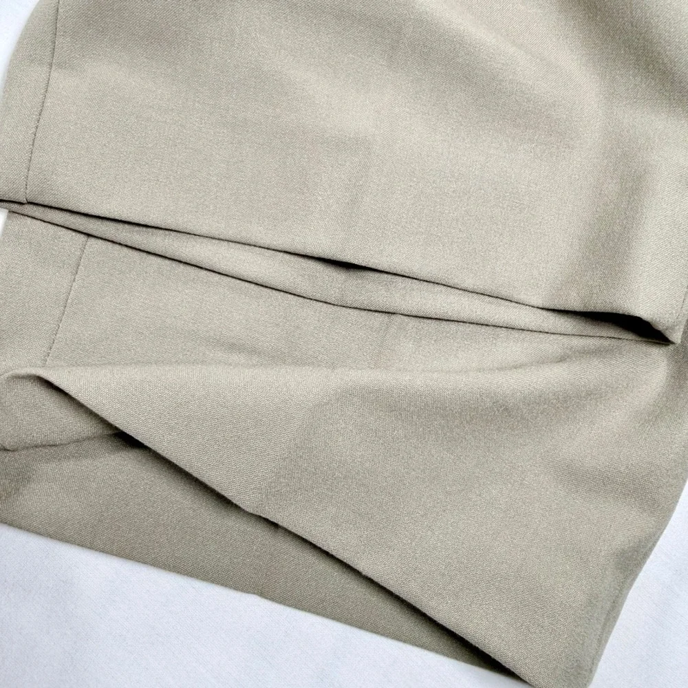 Michael Kors Mens Khaki Tan Dress Pants Recycled Stretch Trousers 40W 32L Luxury
